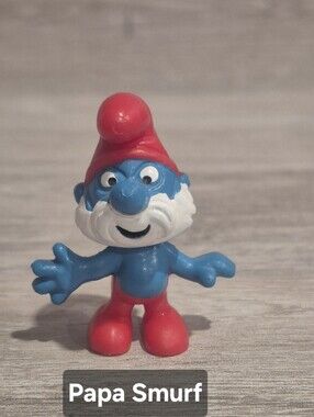 Vintage Papa Smurf Figurine